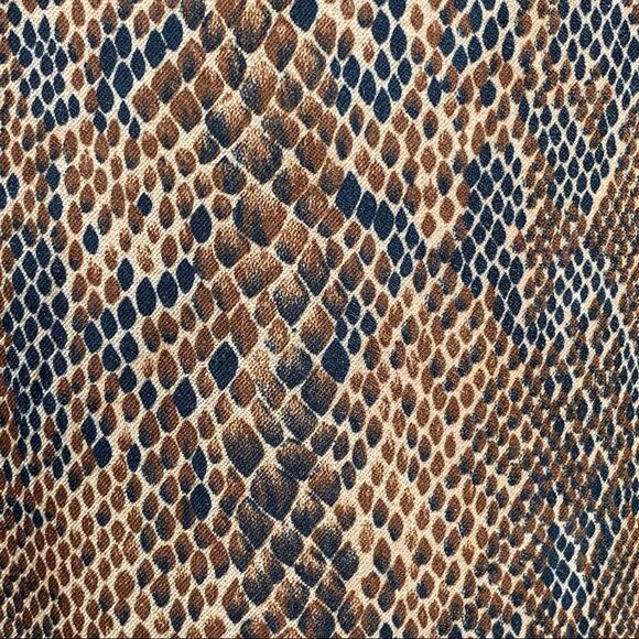 Vintage Briggs Petite Animal Print Snake Blazer Jacket Medium - Picture 3 of 6